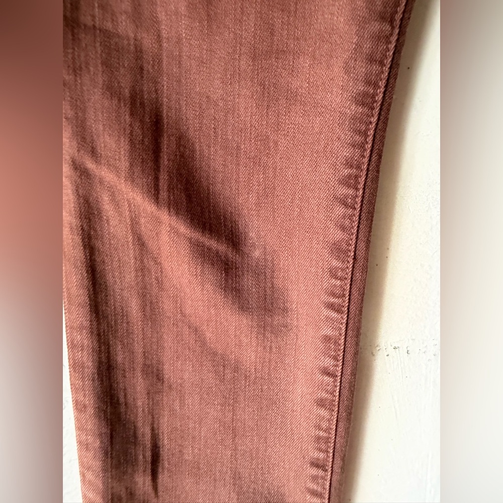 Veronica Beard High-Rise Skinny Jeans in Chestnut Brown - Picture 5 of 13